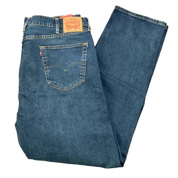 Levi’s Men’s 505 Jeans Stretch Straight Leg Blue 42 X 34 NWT - Picture 1 of 7